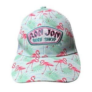 Pink Flamingo Ron Jon Surf Shop Trucker Hat - one size